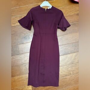 Rachel Parcell dress burgundy size small